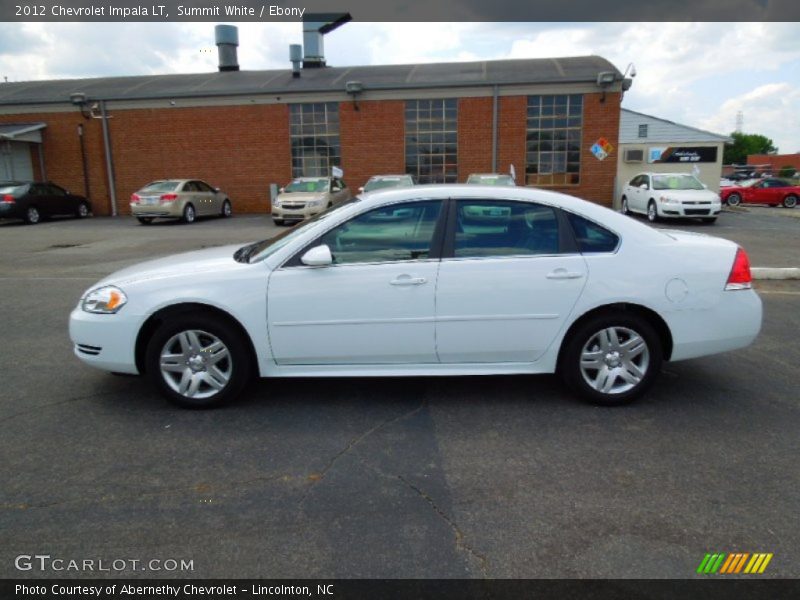 Summit White / Ebony 2012 Chevrolet Impala LT