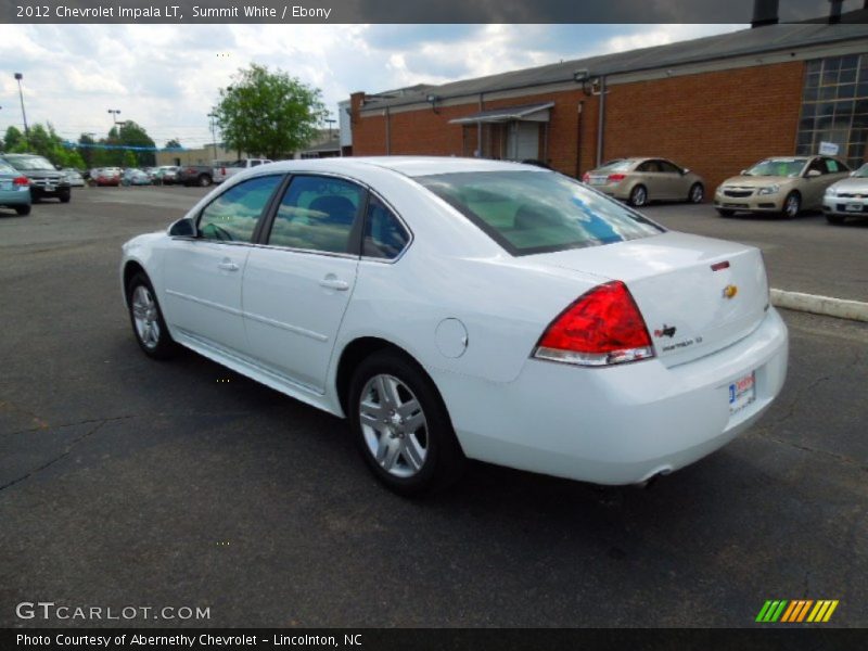 Summit White / Ebony 2012 Chevrolet Impala LT