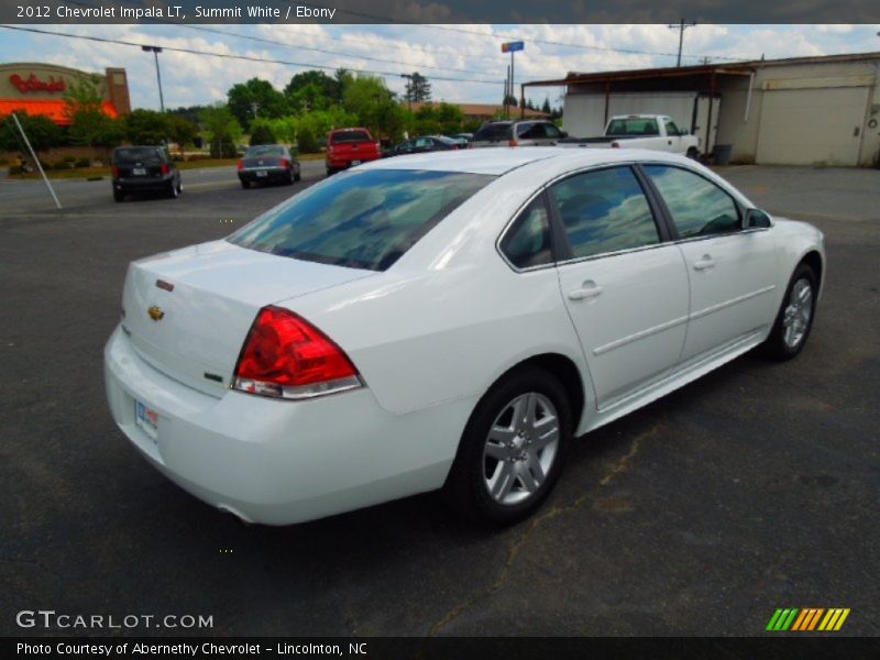 Summit White / Ebony 2012 Chevrolet Impala LT