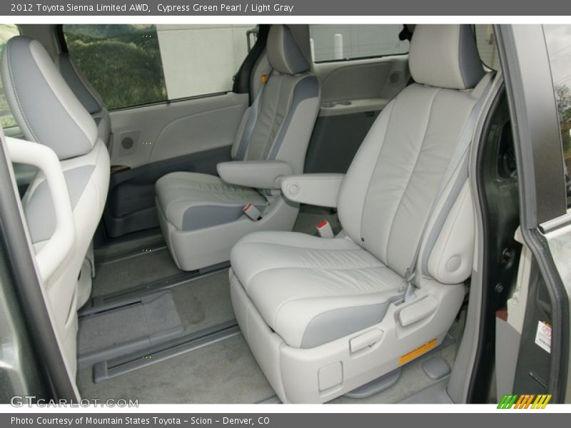 Cypress Green Pearl / Light Gray 2012 Toyota Sienna Limited AWD
