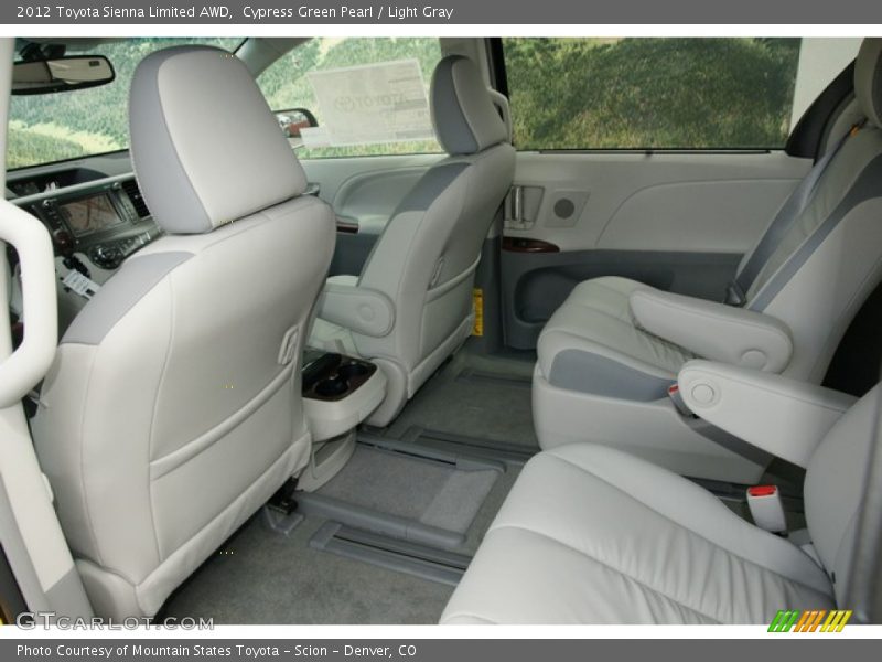 Cypress Green Pearl / Light Gray 2012 Toyota Sienna Limited AWD