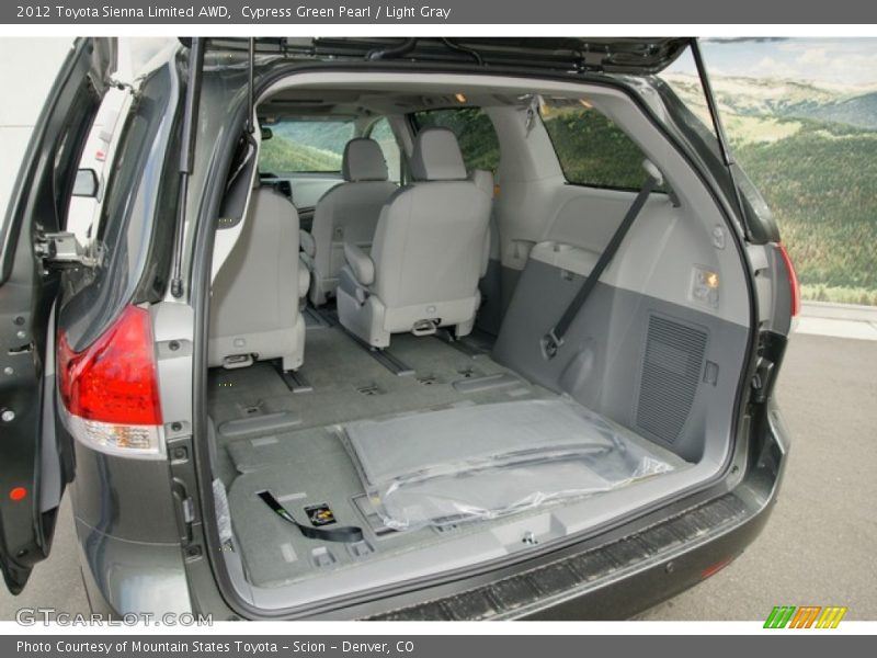 Cypress Green Pearl / Light Gray 2012 Toyota Sienna Limited AWD