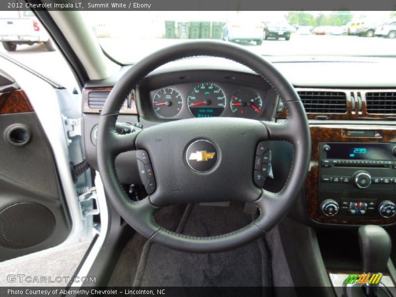 Summit White / Ebony 2012 Chevrolet Impala LT