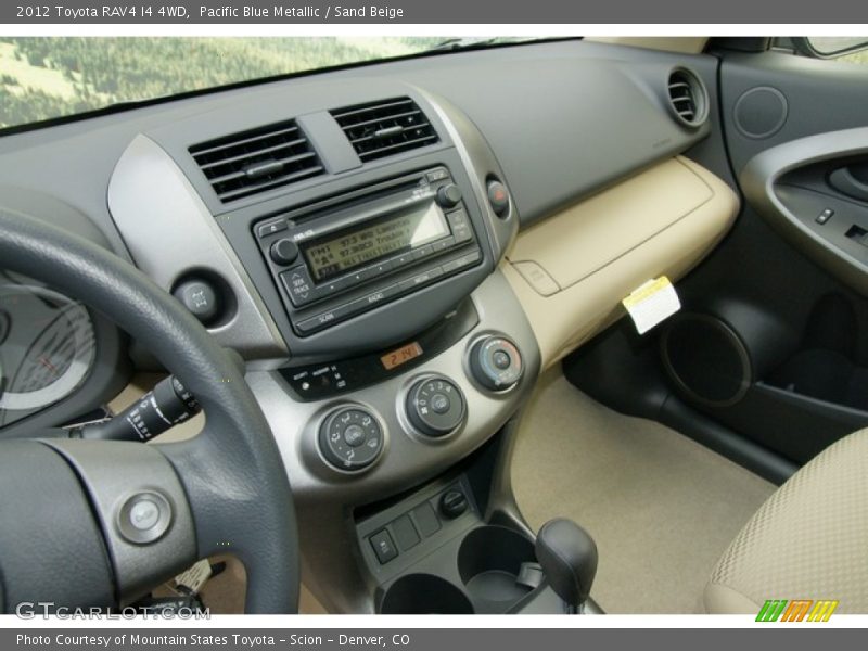 Pacific Blue Metallic / Sand Beige 2012 Toyota RAV4 I4 4WD