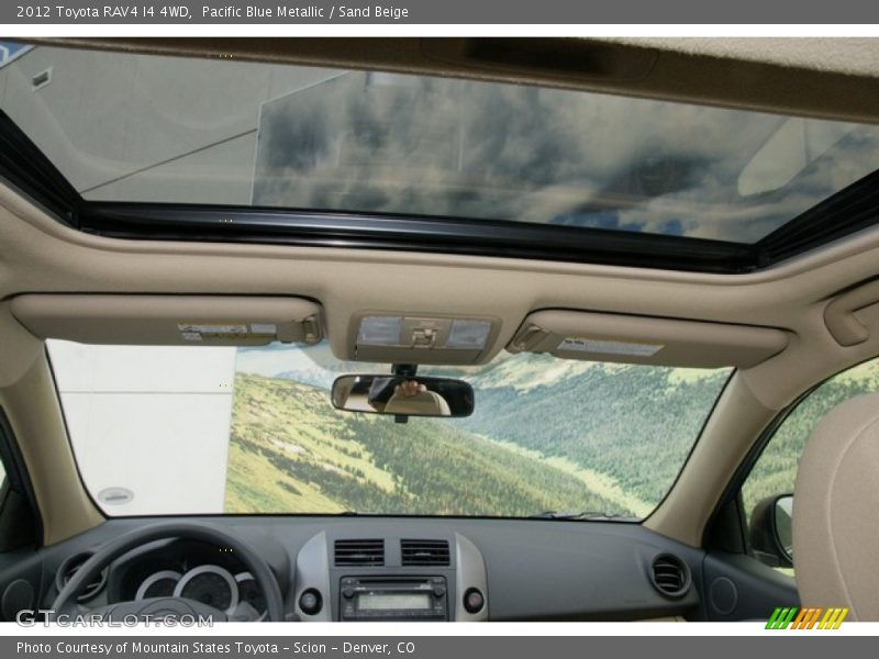Pacific Blue Metallic / Sand Beige 2012 Toyota RAV4 I4 4WD