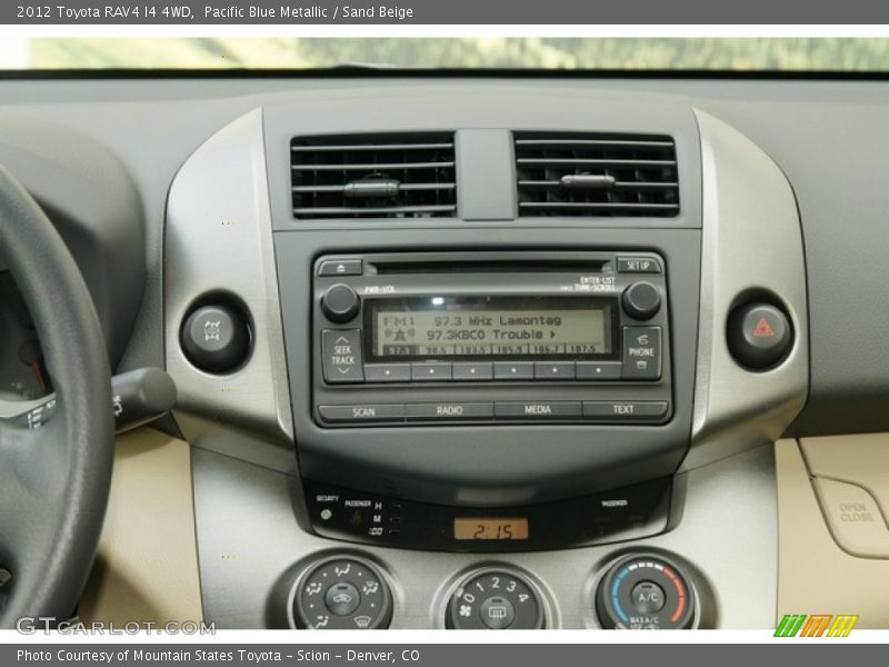 Pacific Blue Metallic / Sand Beige 2012 Toyota RAV4 I4 4WD
