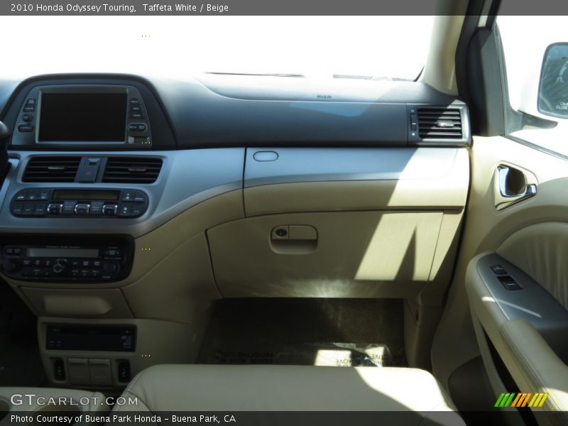 Taffeta White / Beige 2010 Honda Odyssey Touring