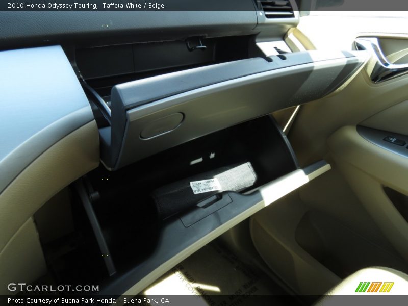 Taffeta White / Beige 2010 Honda Odyssey Touring