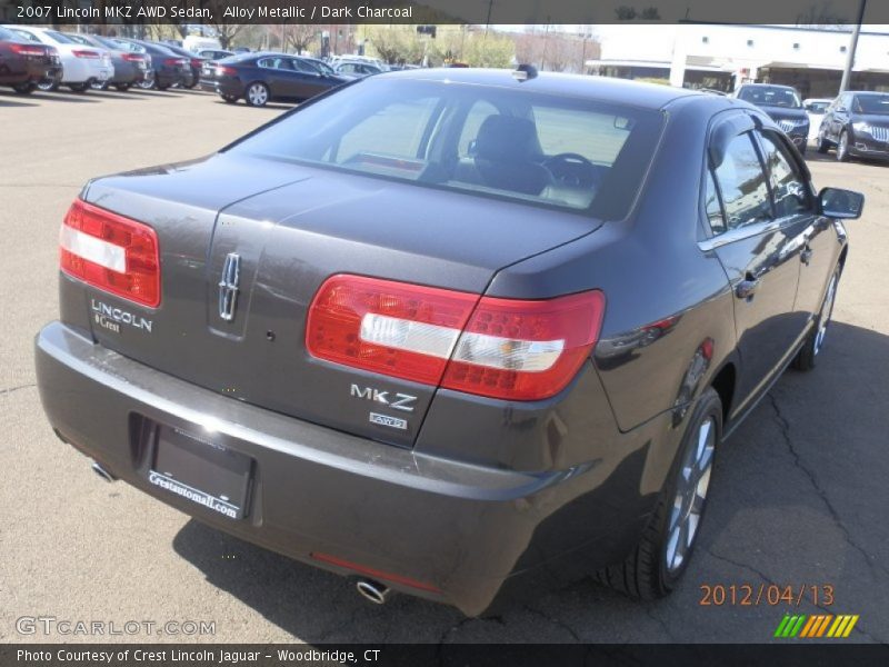 Alloy Metallic / Dark Charcoal 2007 Lincoln MKZ AWD Sedan