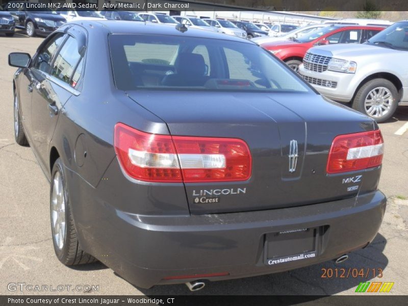 Alloy Metallic / Dark Charcoal 2007 Lincoln MKZ AWD Sedan