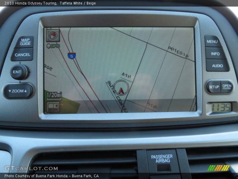 Taffeta White / Beige 2010 Honda Odyssey Touring