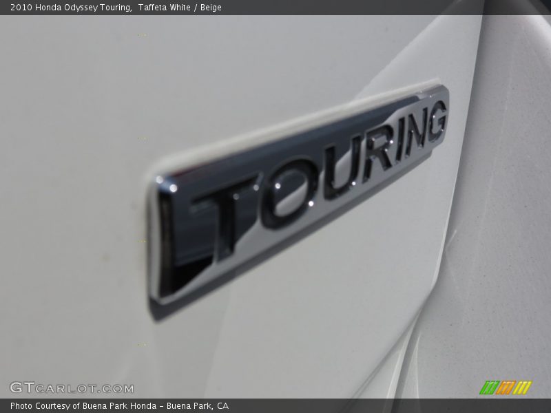 Taffeta White / Beige 2010 Honda Odyssey Touring