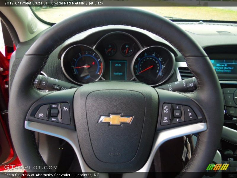 Crystal Red Metallic / Jet Black 2012 Chevrolet Cruze LT