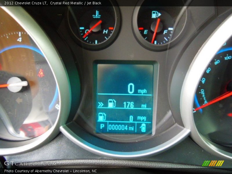 Crystal Red Metallic / Jet Black 2012 Chevrolet Cruze LT