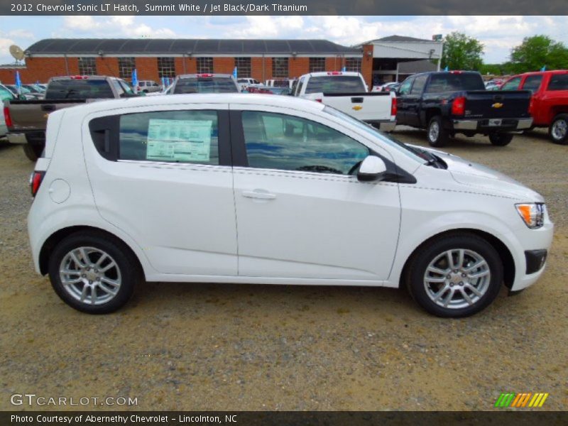 Summit White / Jet Black/Dark Titanium 2012 Chevrolet Sonic LT Hatch