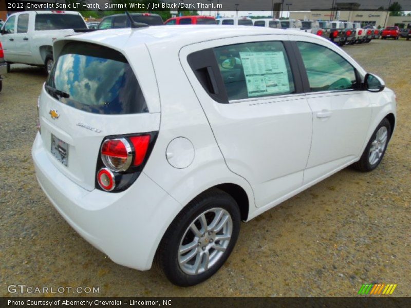 Summit White / Jet Black/Dark Titanium 2012 Chevrolet Sonic LT Hatch
