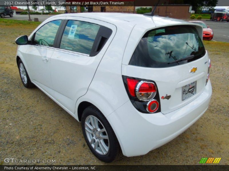 Summit White / Jet Black/Dark Titanium 2012 Chevrolet Sonic LT Hatch