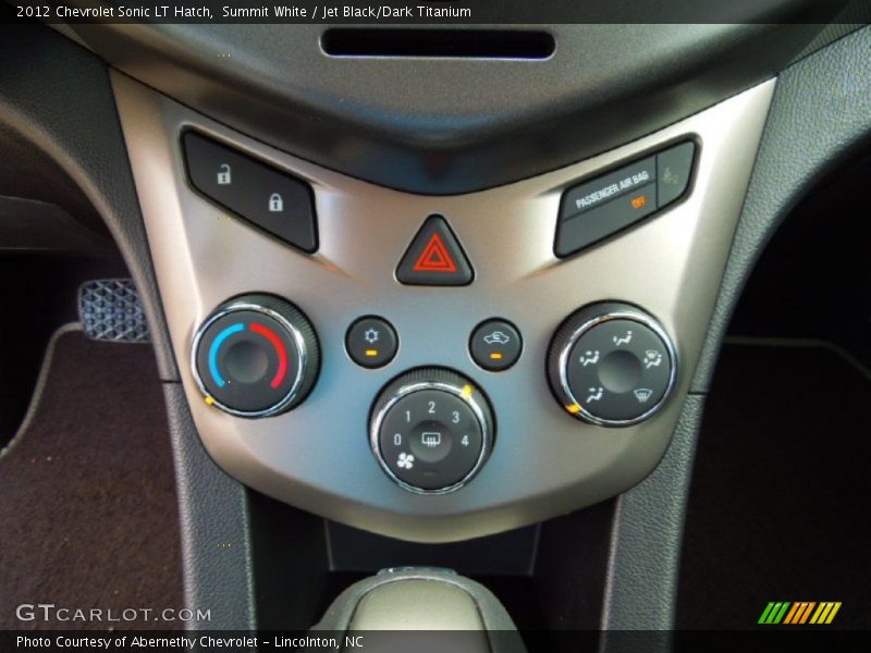 Summit White / Jet Black/Dark Titanium 2012 Chevrolet Sonic LT Hatch