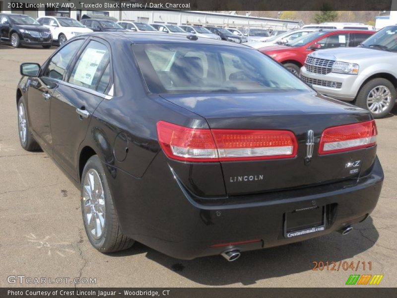 Tuxedo Black Metallic / Dark Charcoal 2012 Lincoln MKZ AWD