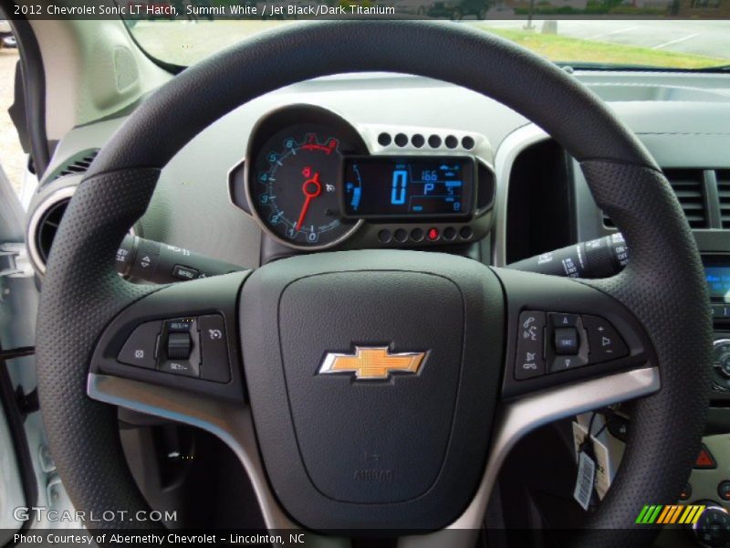 Summit White / Jet Black/Dark Titanium 2012 Chevrolet Sonic LT Hatch