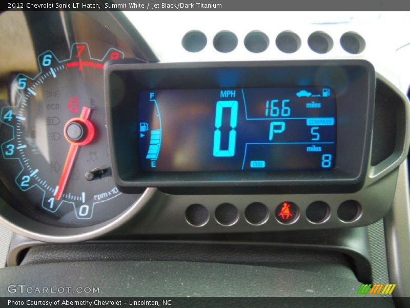 Summit White / Jet Black/Dark Titanium 2012 Chevrolet Sonic LT Hatch