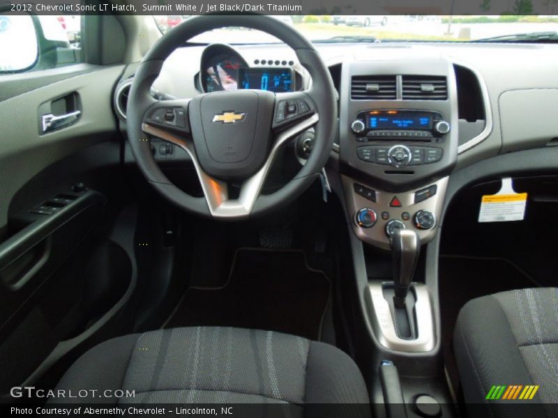 Summit White / Jet Black/Dark Titanium 2012 Chevrolet Sonic LT Hatch