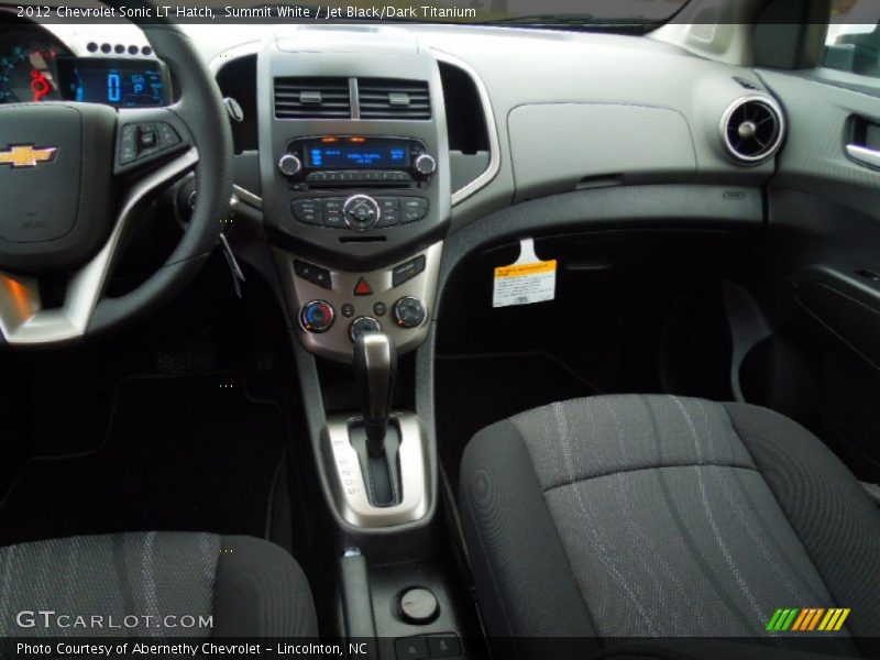 Summit White / Jet Black/Dark Titanium 2012 Chevrolet Sonic LT Hatch