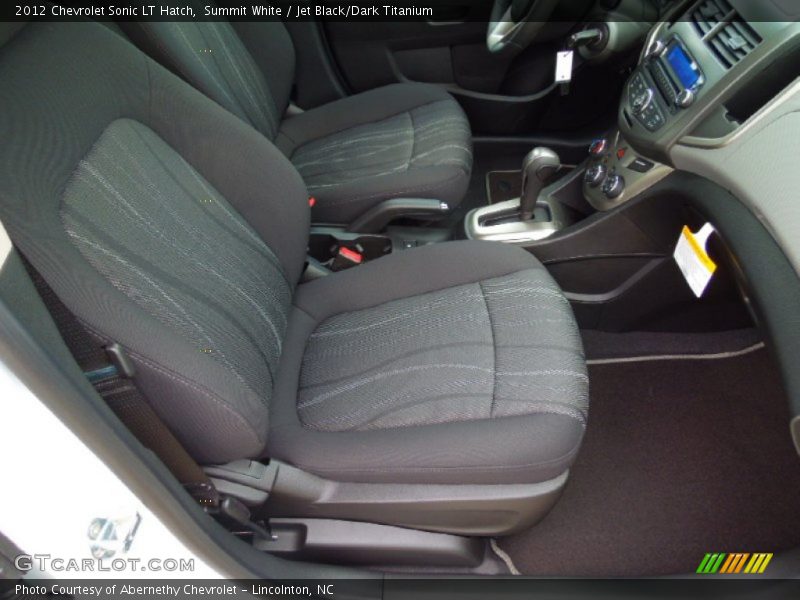 Summit White / Jet Black/Dark Titanium 2012 Chevrolet Sonic LT Hatch
