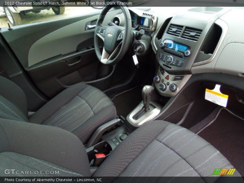 Summit White / Jet Black/Dark Titanium 2012 Chevrolet Sonic LT Hatch