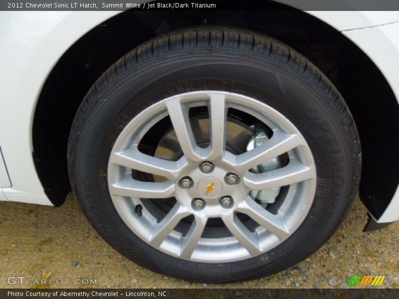 Summit White / Jet Black/Dark Titanium 2012 Chevrolet Sonic LT Hatch
