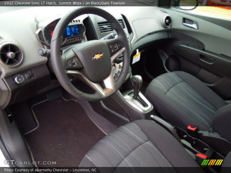 Summit White / Jet Black/Dark Titanium 2012 Chevrolet Sonic LT Hatch