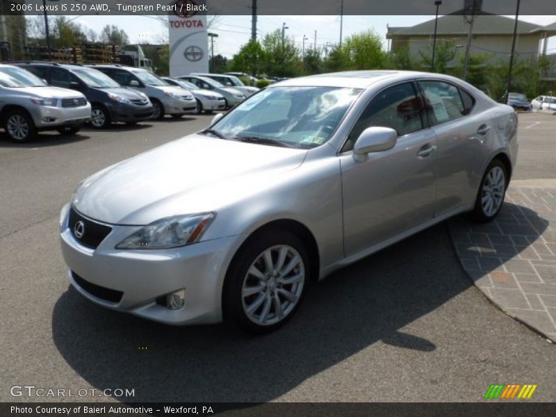 Tungsten Pearl / Black 2006 Lexus IS 250 AWD