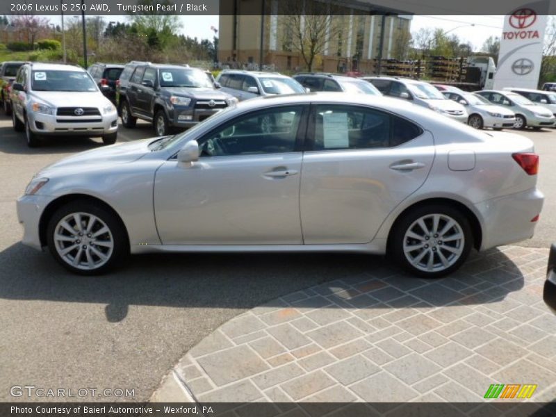 Tungsten Pearl / Black 2006 Lexus IS 250 AWD