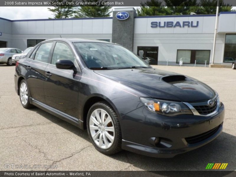 Dark Gray Metallic / Carbon Black 2008 Subaru Impreza WRX Sedan