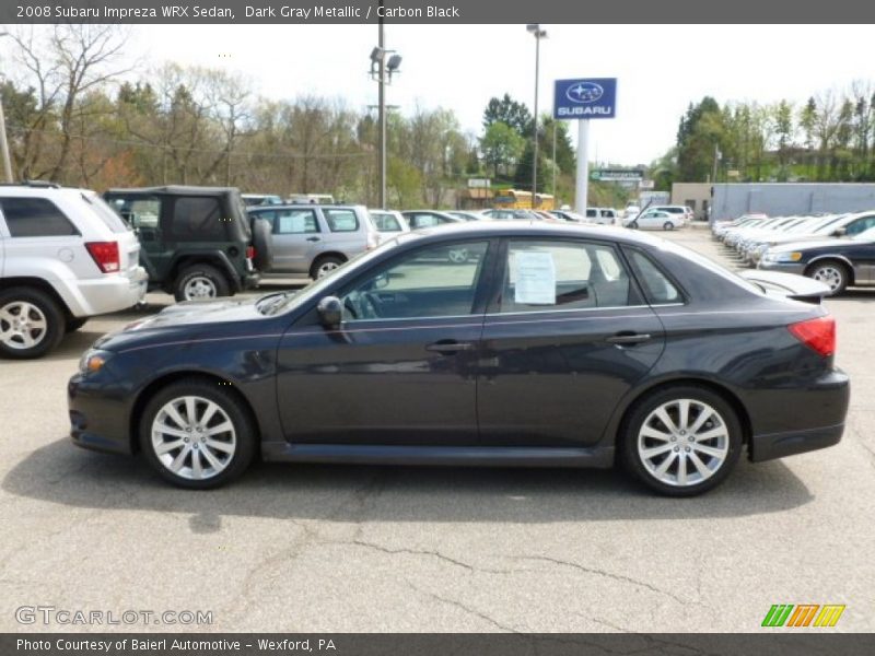 Dark Gray Metallic / Carbon Black 2008 Subaru Impreza WRX Sedan