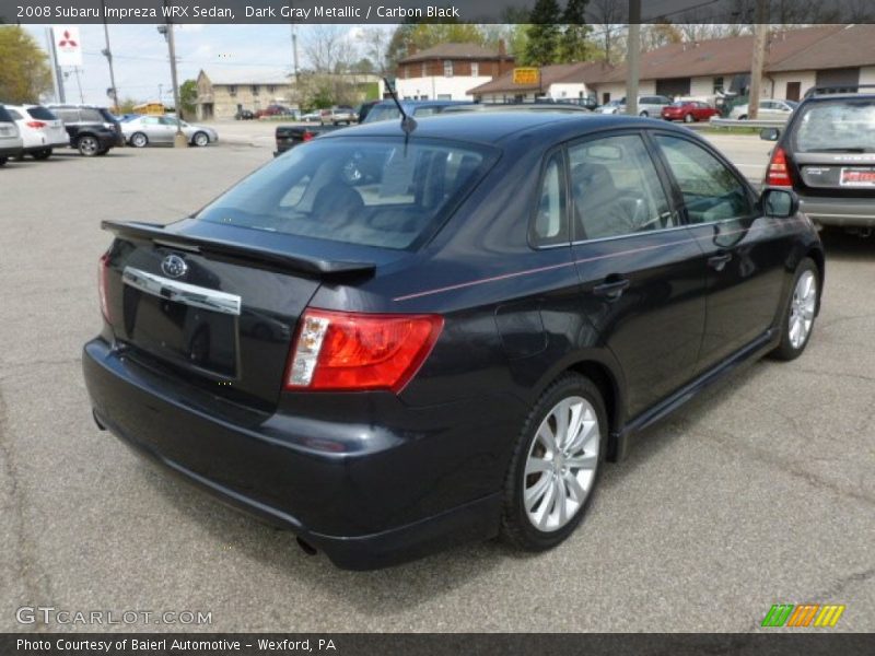 Dark Gray Metallic / Carbon Black 2008 Subaru Impreza WRX Sedan