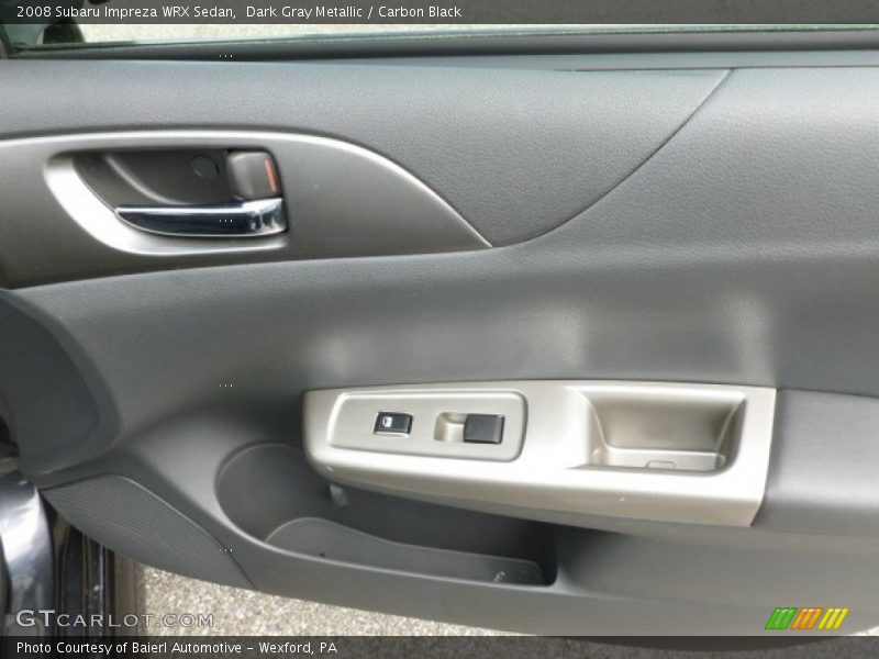 Dark Gray Metallic / Carbon Black 2008 Subaru Impreza WRX Sedan