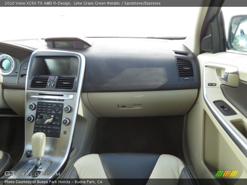 Lime Grass Green Metallic / Sandstone/Espresso 2010 Volvo XC60 T6 AWD R-Design