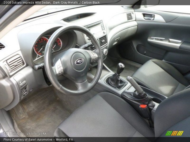 Dark Gray Metallic / Carbon Black 2008 Subaru Impreza WRX Sedan