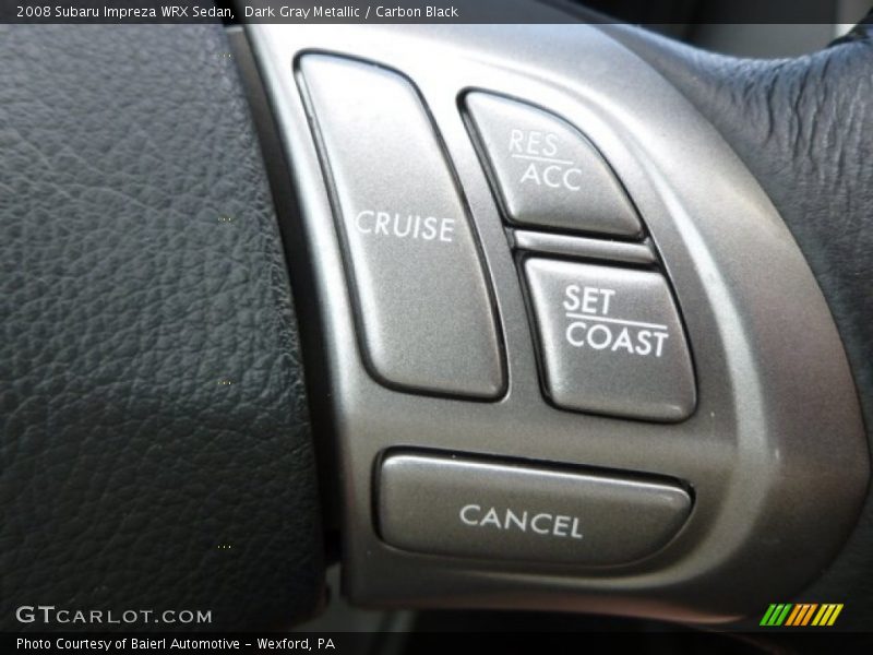 Dark Gray Metallic / Carbon Black 2008 Subaru Impreza WRX Sedan