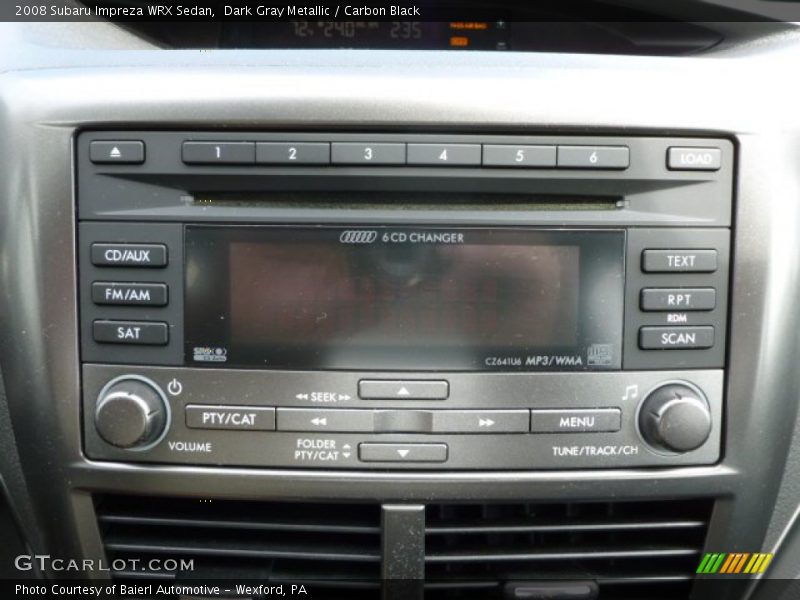 Dark Gray Metallic / Carbon Black 2008 Subaru Impreza WRX Sedan