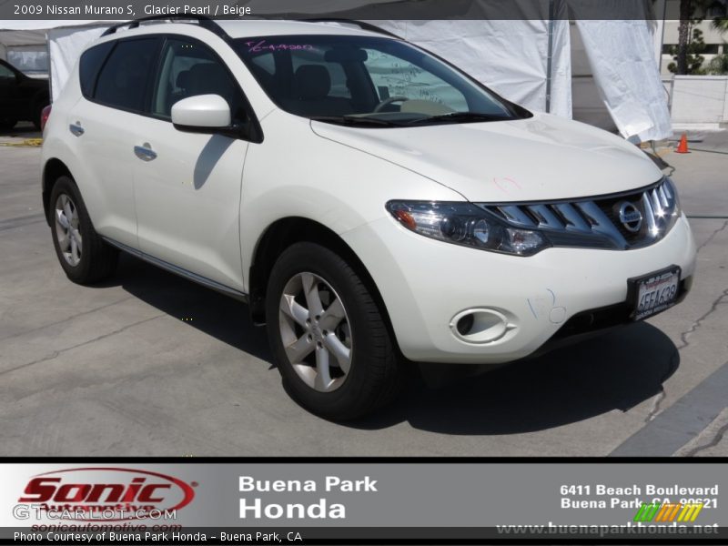 Glacier Pearl / Beige 2009 Nissan Murano S