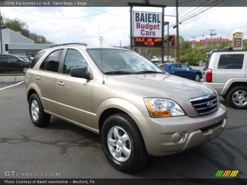 Sand Beige / Beige 2008 Kia Sorento LX 4x4