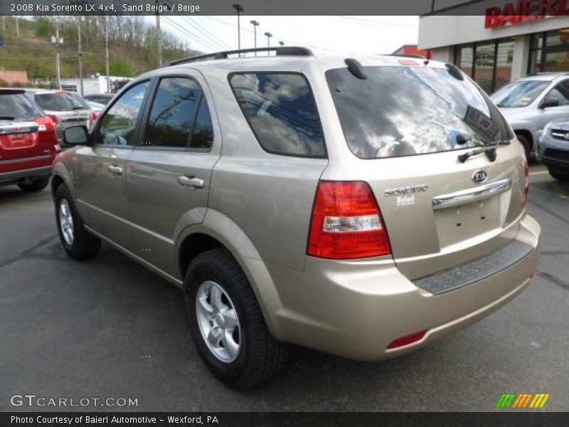 Sand Beige / Beige 2008 Kia Sorento LX 4x4