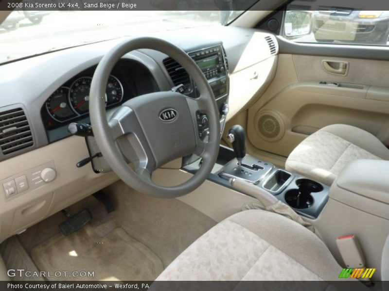 Sand Beige / Beige 2008 Kia Sorento LX 4x4