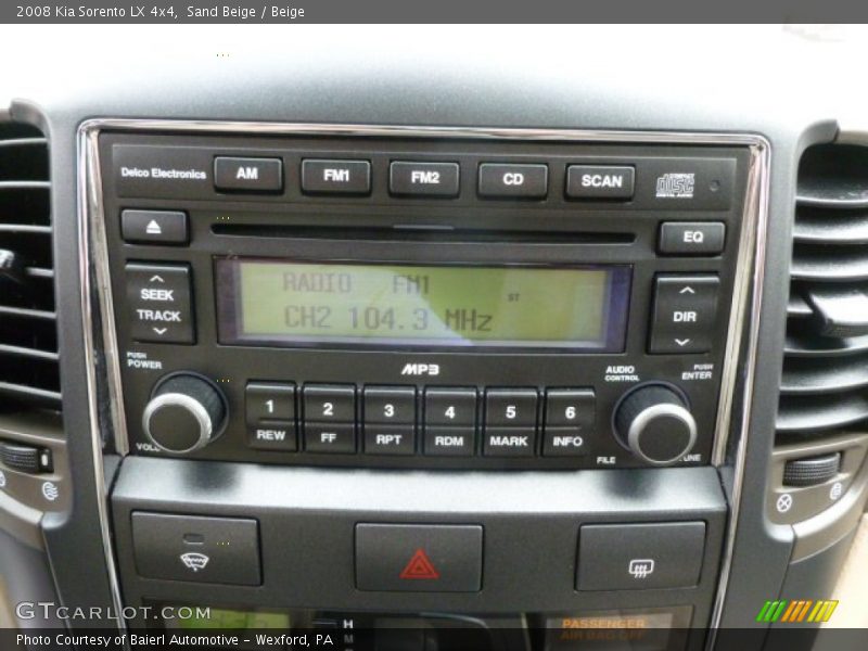 Sand Beige / Beige 2008 Kia Sorento LX 4x4