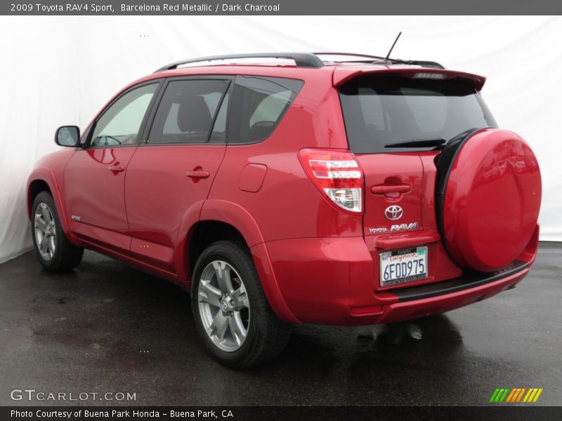 Barcelona Red Metallic / Dark Charcoal 2009 Toyota RAV4 Sport