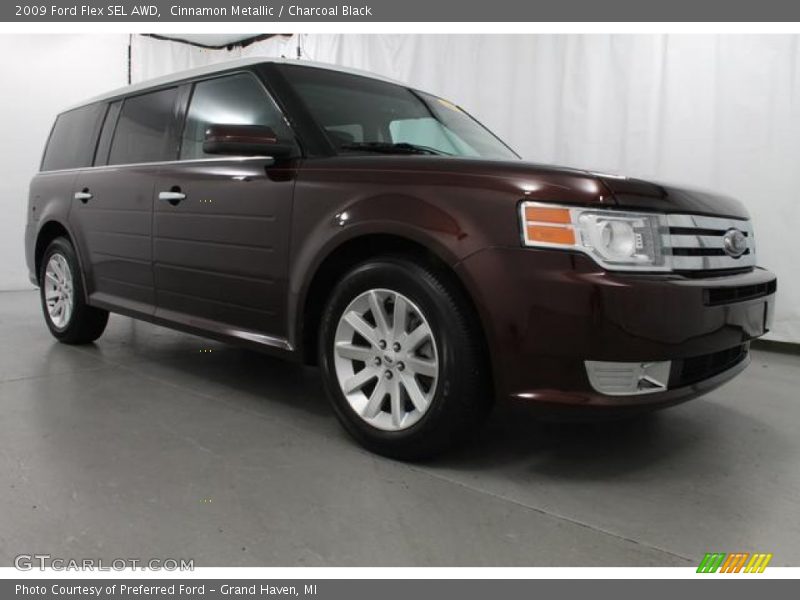 Cinnamon Metallic / Charcoal Black 2009 Ford Flex SEL AWD