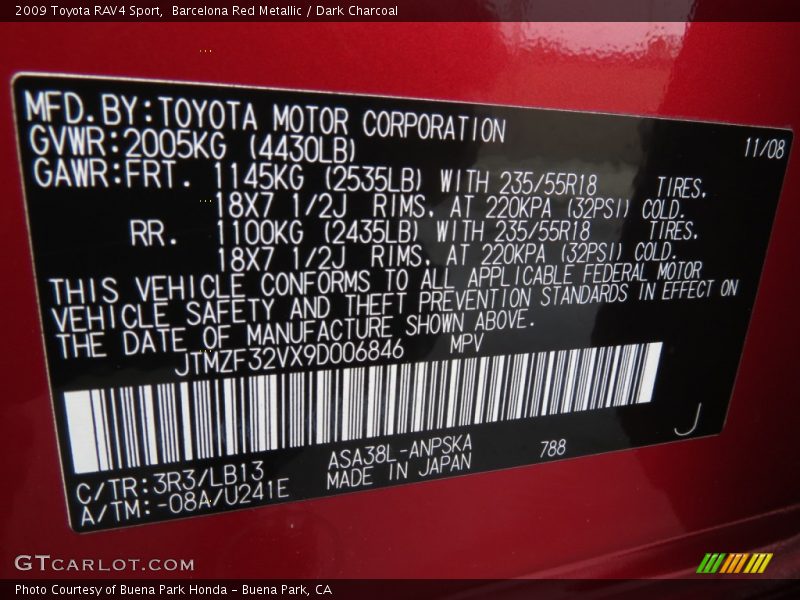 3R3 - 2009 Toyota RAV4 Sport