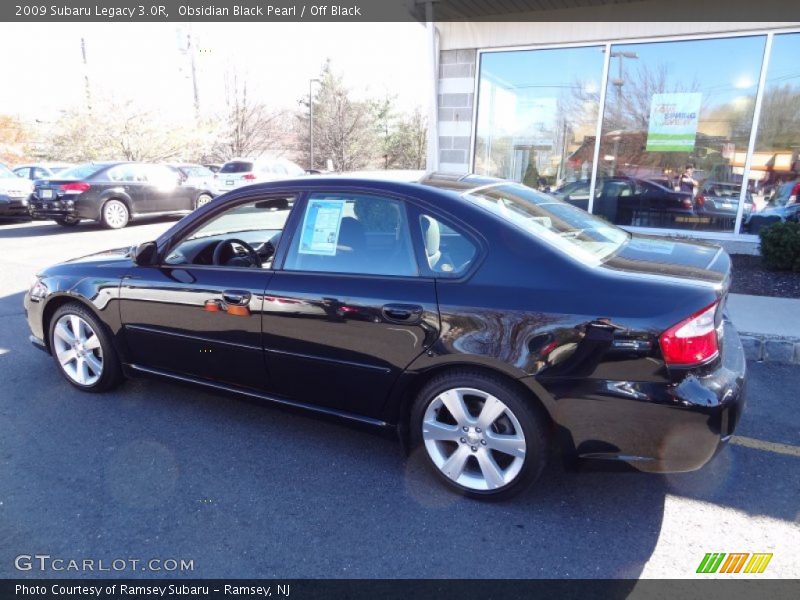 Obsidian Black Pearl / Off Black 2009 Subaru Legacy 3.0R
